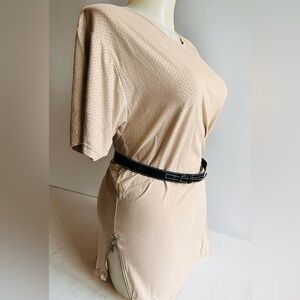 Victorious Tunic XL 46Bust-34L ZipperAccent Soft FineKnit CottonBlend Breathable